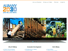 Tablet Screenshot of albany2030.org